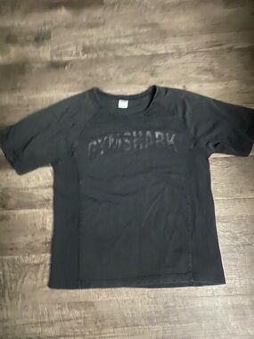 Gymshark Black Short-Sleeve Logo Tee